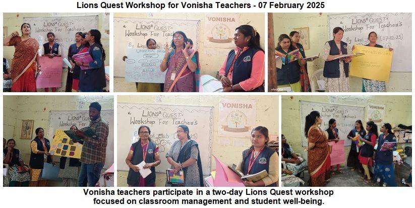 Teachers engaged in a Lions Quest training session at St. Ignatius Public School.