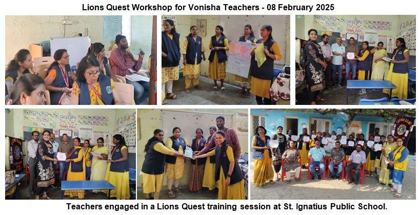 Teachers engaged in a Lions Quest training session at St. Ignatius Public School.